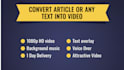 create stunning youtube videos from blogs, articles, scripts