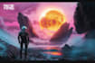 make environment, cyberpunk, sci fi art landscape design