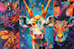 generate animal abstract art with midjourney