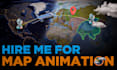 create 3d map animation in geolayers3 aftereffects
