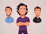 create cartoon character or avatar in vectors