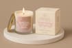 design aesthetic candle logo, label and box packaging