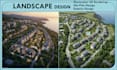 do masterplan 3d rendering landscape design aerial view for residential projects