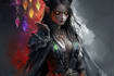 create fantasy, sci fi, character with hyperrealistic style