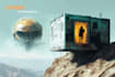 create sci fi or cyberpunk landscape artwork