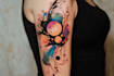 create a watercolor tattoo design