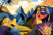 create trendy vector illustration or background