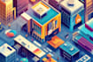 draw 2d isometric illustration