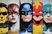 draw a superhero pop art portrait