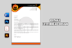 design professional and editable letterhead