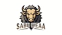 do head buffalo mascot logo design with company