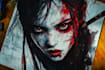 draw dark art, horror and brutal illustration