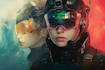 design stunning sci fi, cyberpunk, portrait art