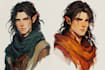 create concept art, dnd character design and illustration