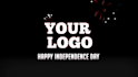 make awesome happy independence day video with your logo