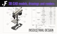 do 3d cad models and renders for you