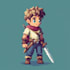 design a 2d pixel art character for your game