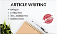 write SEO blog post and plagiarism free articles