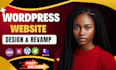 design, revamp, redesign, clone wordpress website with elementor pro