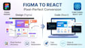 convert figma to responsive react website with tailwind CSS or HTML