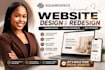 design or redesign a professional squarespace website
