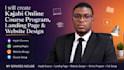 create kajabi online course program, kajabi landing page, kajabi website design
