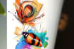 create a watercolor tattoo design