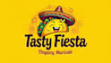 do funny tacos mexican mascot logo design with company