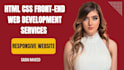 do web development as frontend html css website developer