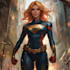 drawing custom superhero character in action