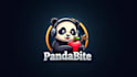 do panda with apple mascot logo design