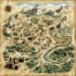 create a fantasy map with digital watercolours