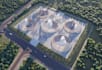construct 2d to 3d floor plan, render landscape architect, site plan view design