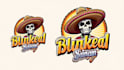 do masked skull corona mascot logo design