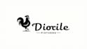 do rooster black and white version chicken mascot logo