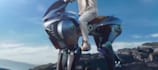do 3d humanoid robotic 4 legged bike, robotic humanoid animation, cgi humanoid