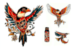 create any design in flash traditional tattoo style
