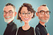 create simple cartoon portrait