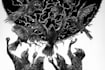 draw black and white illustrations