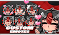 draw chibi twitch emotes, animated emotes for your vtuber and pngtuber