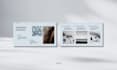 create a minimal powerpoint design or pitch deck design