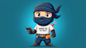 do ninja repairman mascot logo design