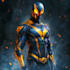 drawing custom superhero character in action