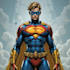 make concept art superhero character comic style