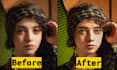 enhance and upscale photos naturally without changing face details