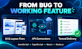 fix react bugs, javascript errors and integrate rest apis