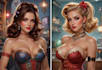 draw a pin up girl and pin up girl character art