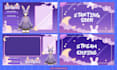 design twitch overlay, brb, intro, outro for streaming