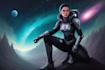 do unique sci fi character and sci fi art