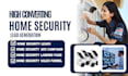 generate hot home security lead cyber security cctv lead generation landing page